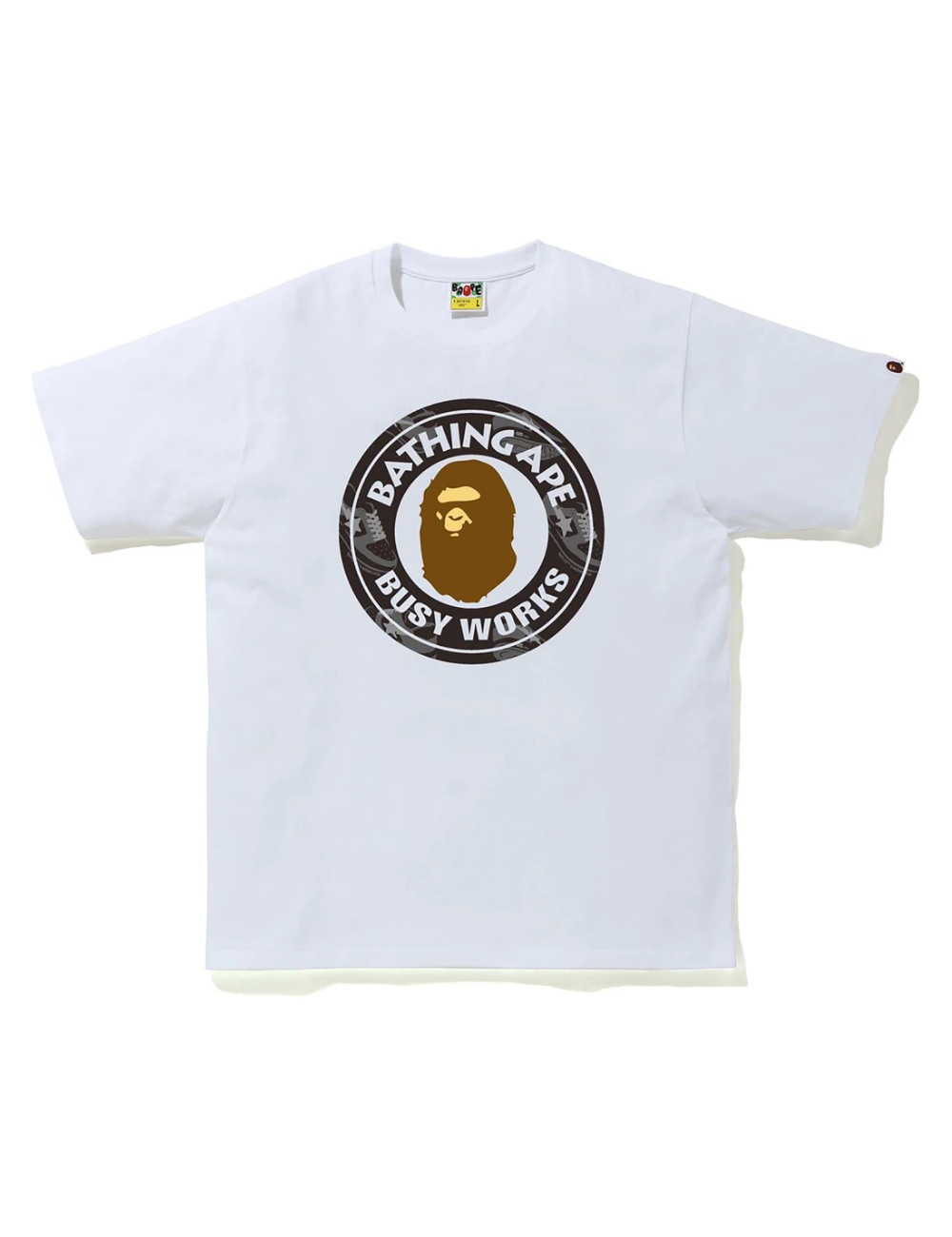 BAPE Random STA Busy Works Tee (White) - Shop Streetwear, Sneakers, Slippers and Gifts online | Malaysia - The Factory KL