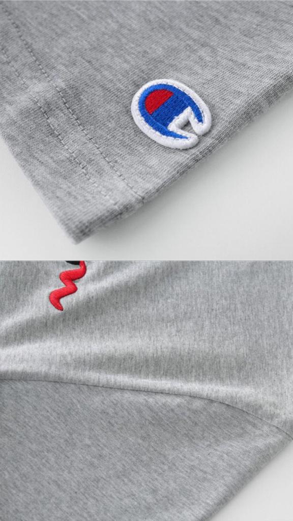 Champion Embroidered Tri Colour Script Logo S/S T-Shirt (Grey)