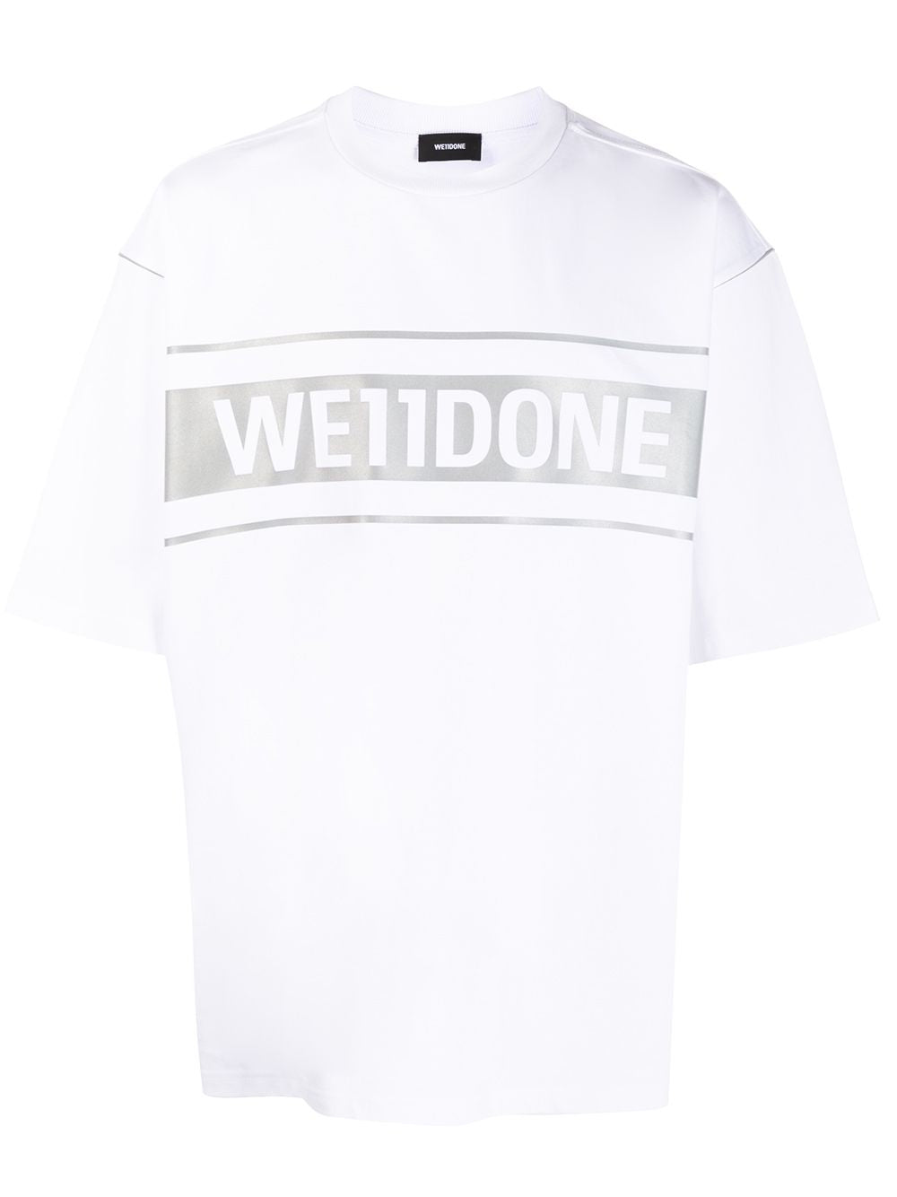 WE11DONE White Reflective Logo T-Shirt - Shop Streetwear, Sneakers, Slippers and Gifts online | Malaysia - The Factory KL