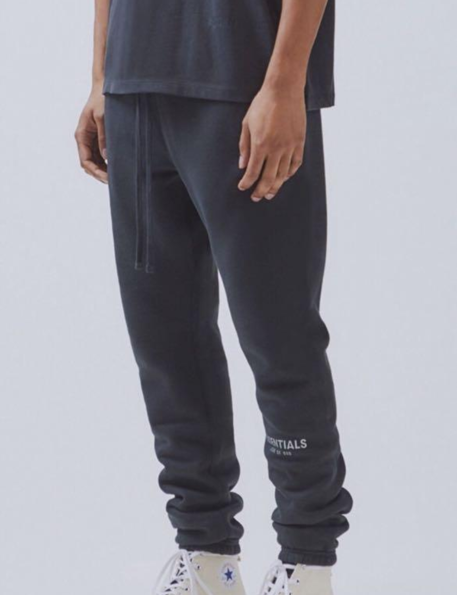 Fear Of God – Fog Essentials Black Reflective Wording Sweatpants