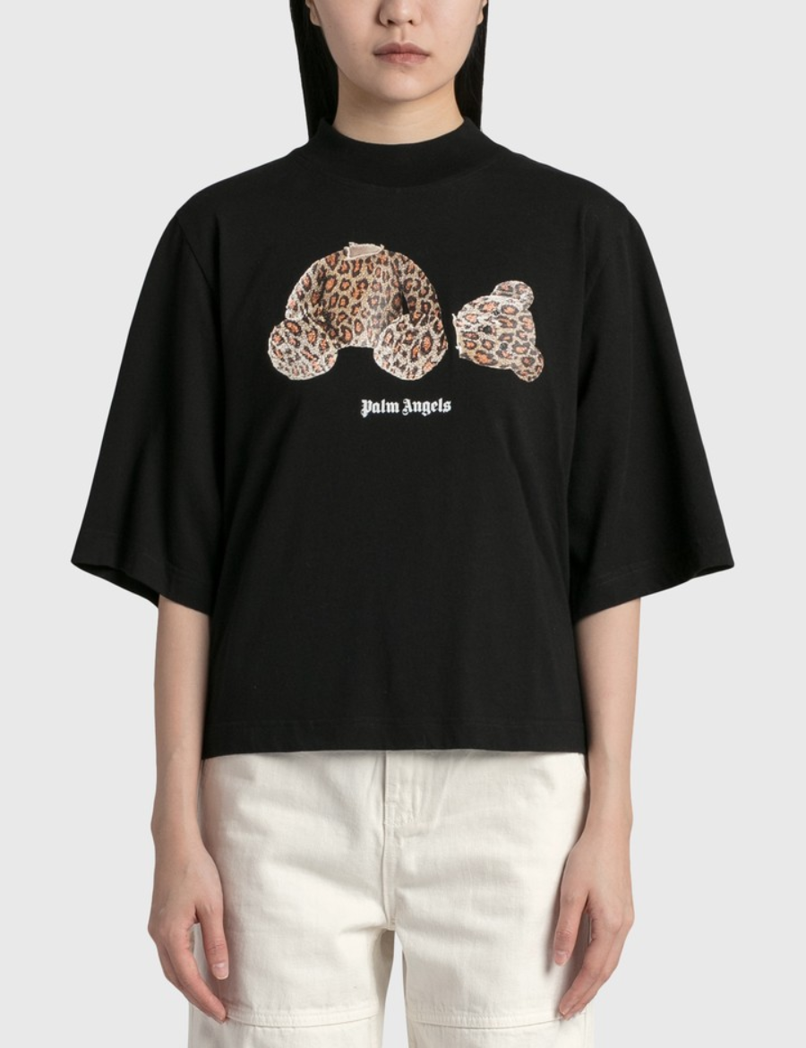 Palm angel Leapard Bear T-Shirt (Black)