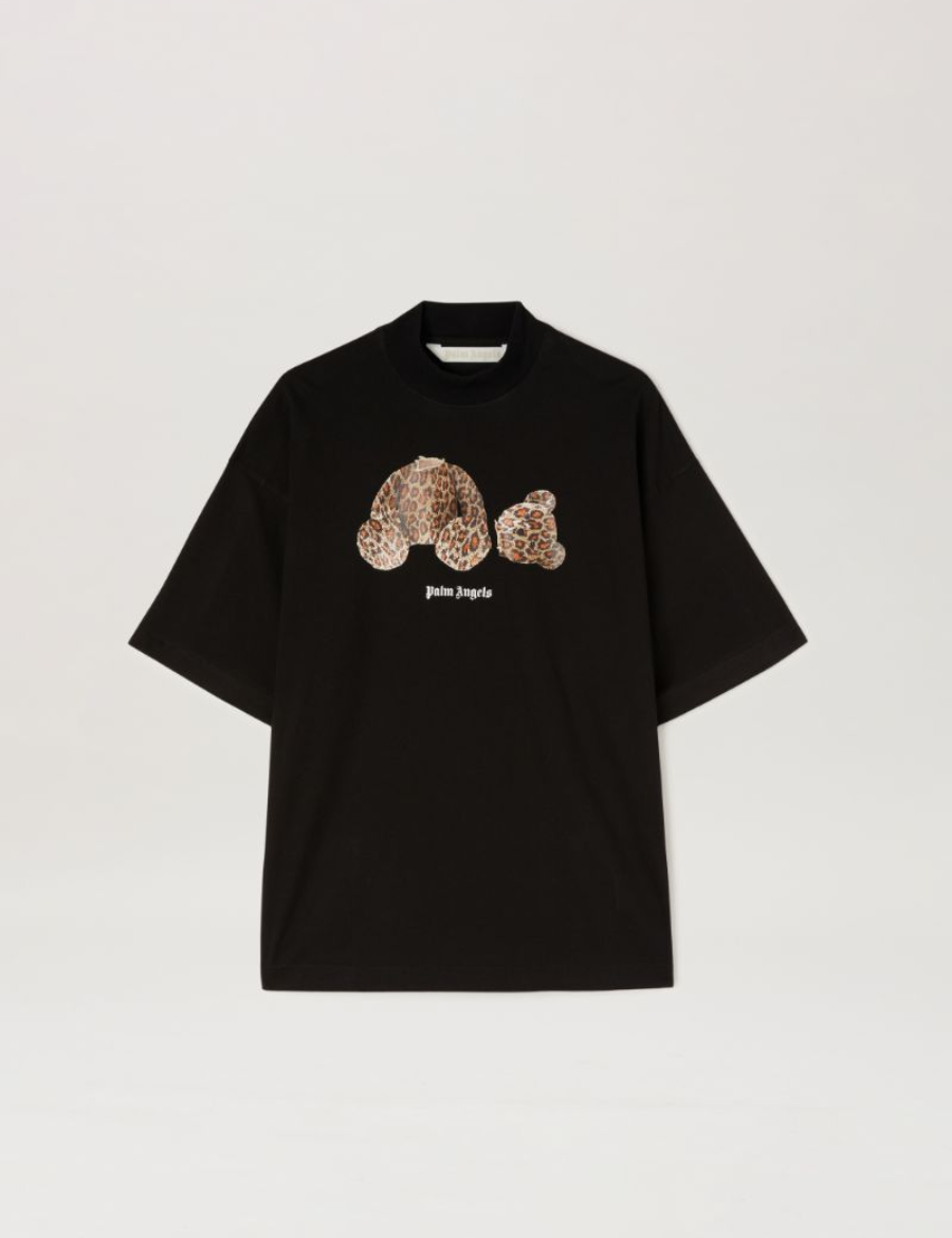 Palm angel Leapard Bear T-Shirt (Black)