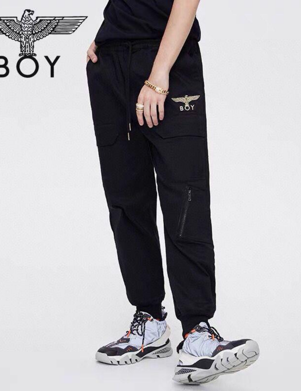 Boy London Small Logo Wording Jogger Pants - Shop Streetwear, Sneakers, Slippers and Gifts online | Malaysia - The Factory KL