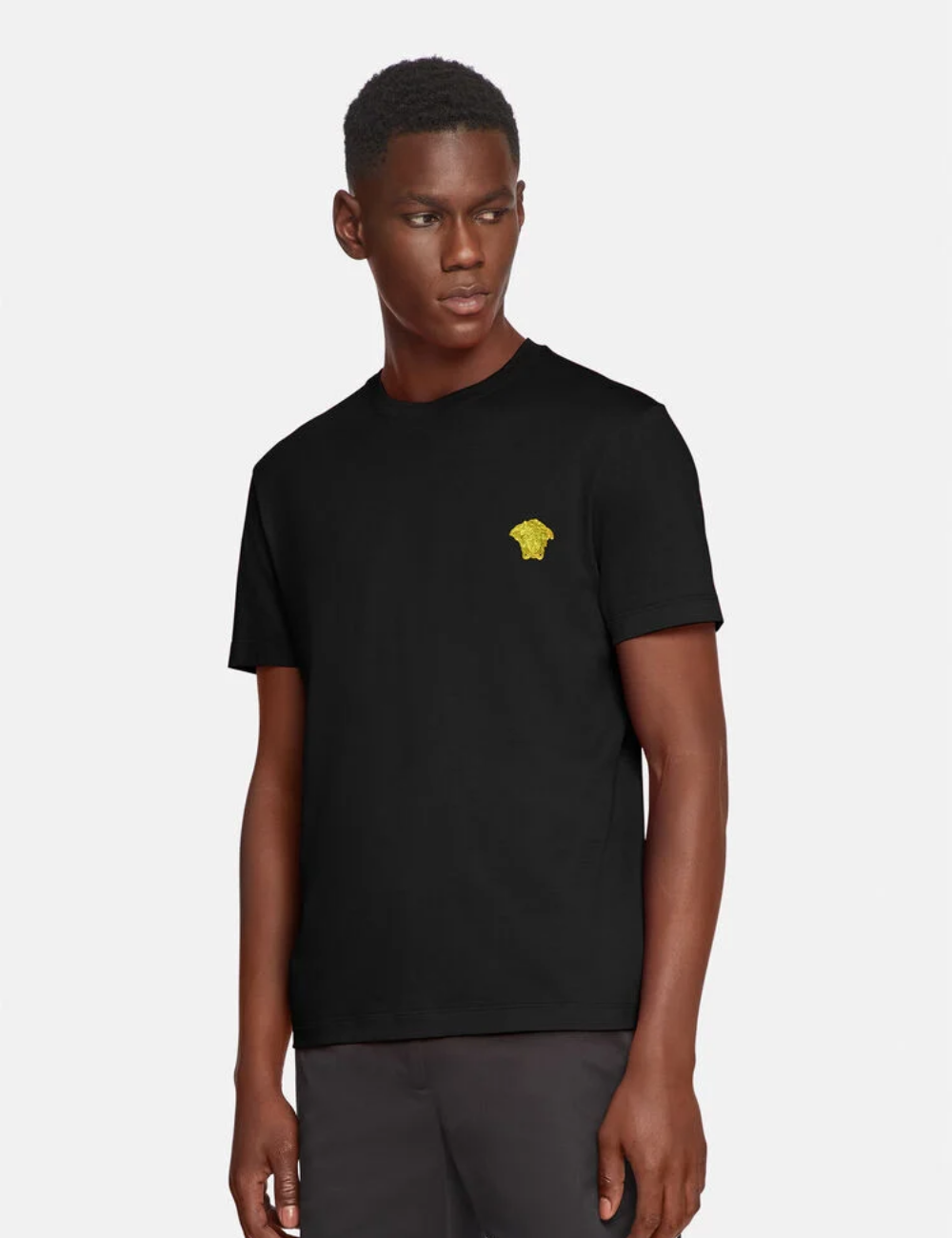 Versace Small Logo Medusa Embroidered T-Shirt - Shop Streetwear, Sneakers, Slippers and Gifts online | Malaysia - The Factory KL