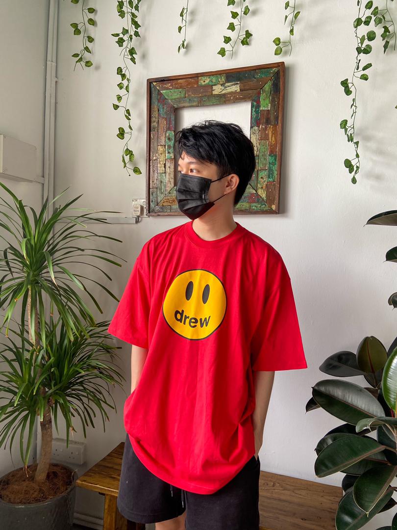DREW HOUSE MASCOT SS TEE - RED - Shop Streetwear, Sneakers, Slippers and Gifts online | Malaysia - The Factory KL