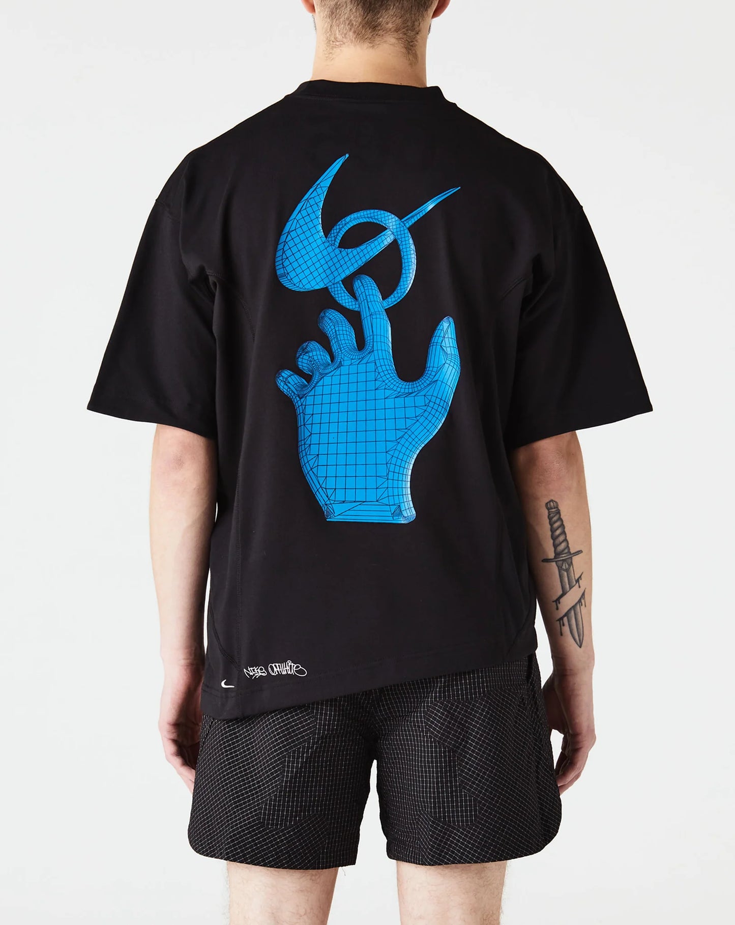Nike X Off-White Graffiti Print Detail T-shirt ( Black )