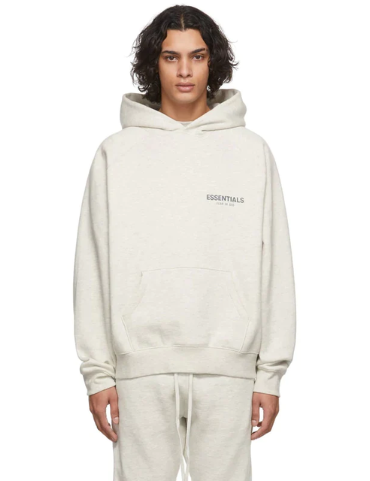 Fear of God - Essentials Core Collection Hoodie (Light Heather Oatmeal)