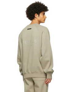 Fear of God Essentials Pull-Over Crewneck 2021 Sweatshirt (Moss)