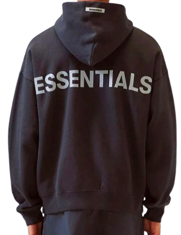 Fear of God - Essentials Pull-Over Reflective Hoodie Black