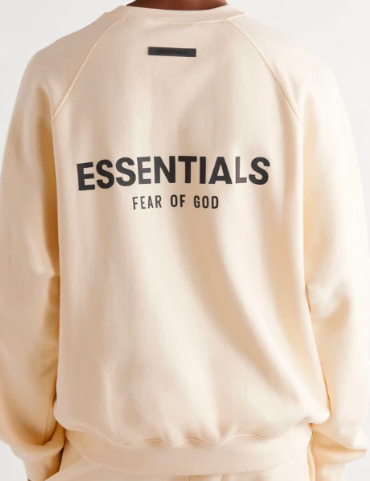 Fear Of God - Essentials Pull-Over Crewneck 2021 Sweatshirt (Cream)