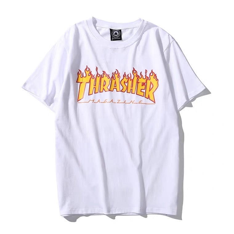 Thrasher Signature Flame Logo T-shirt (White) - Shop Streetwear, Sneakers, Slippers and Gifts online | Malaysia - The Factory KL