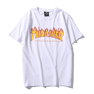 Thrasher Signature Flame Logo T-shirt (White) - Shop Streetwear, Sneakers, Slippers and Gifts online | Malaysia - The Factory KL