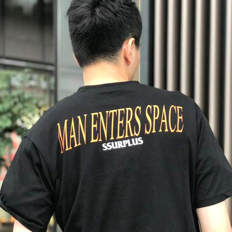 SSUR PLUS Men in Space T-shirt (Black)