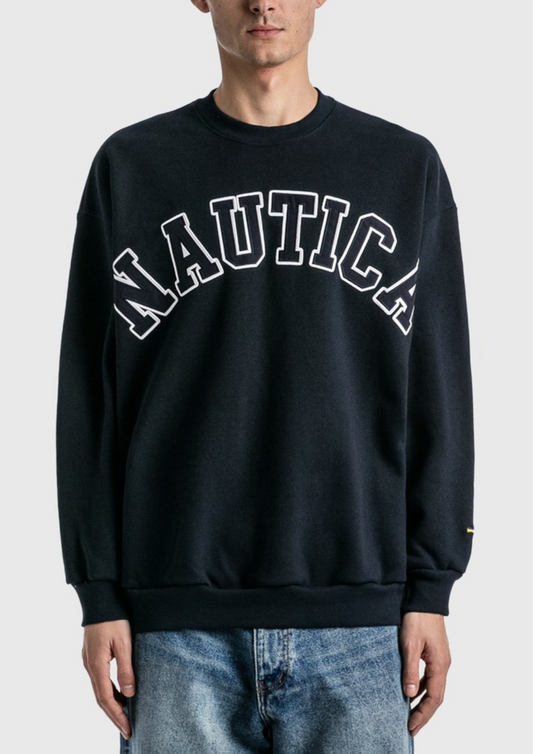 NAUTICA Arch Logo Sweatshirt 2.1 ( JAPAN ) (Navy)