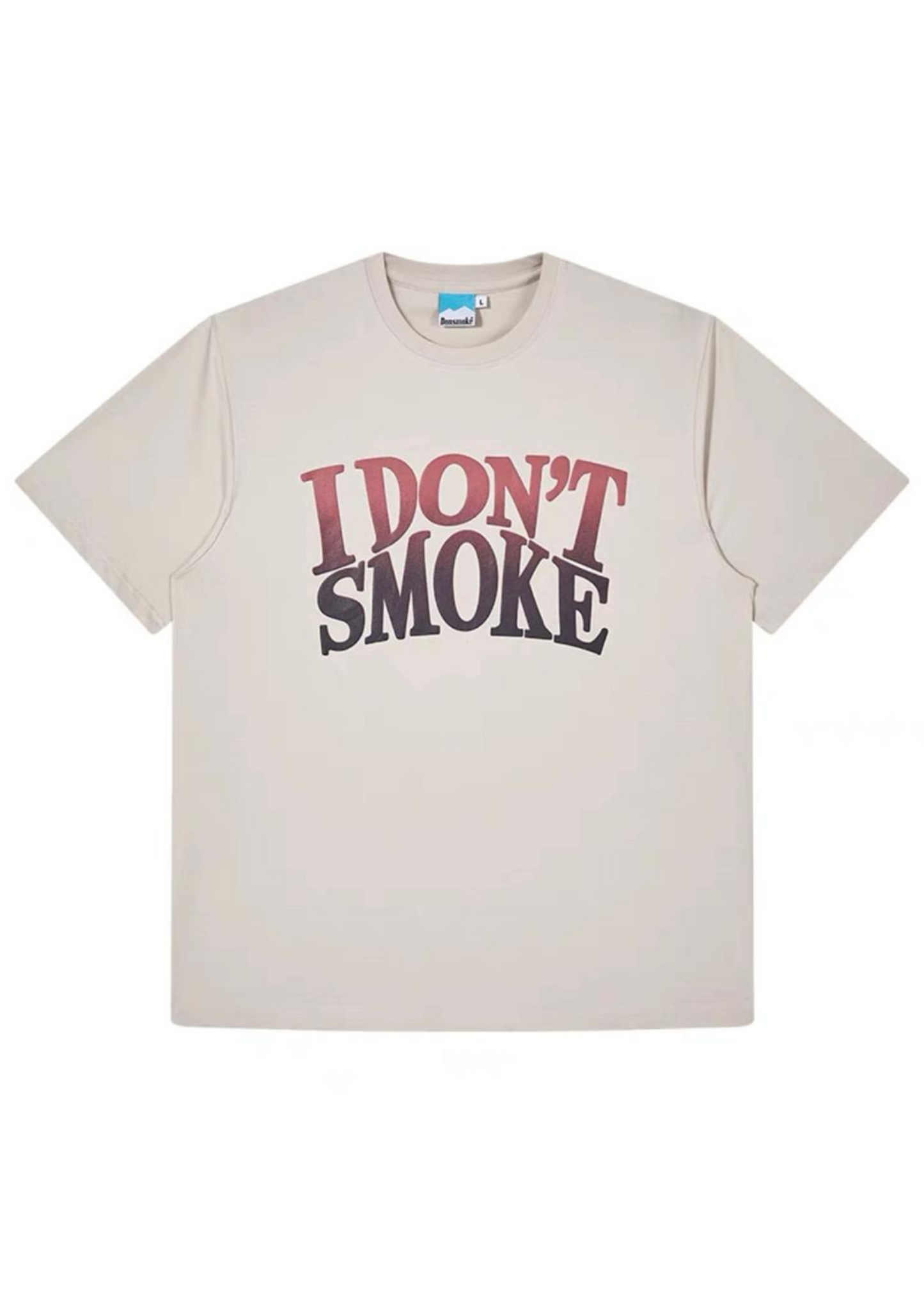 DONSMOKE Logo Gradient Foam T-Shirt ( Beige)