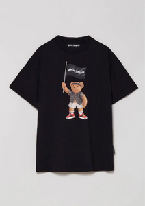 PALM ANGELS Black Pirate Bear T-Shirt