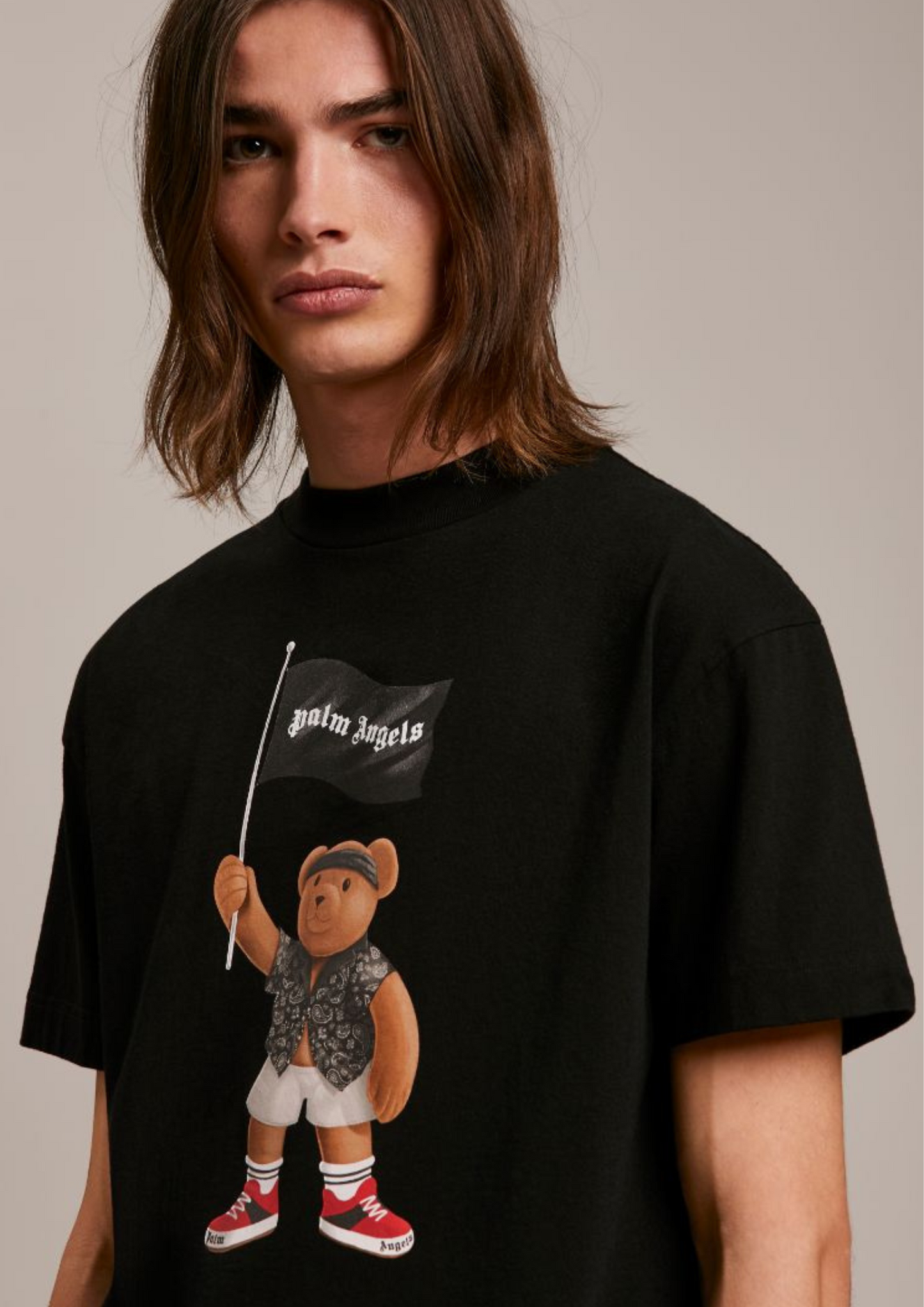 Palm Angels Black Pirate Bear T-Shirt