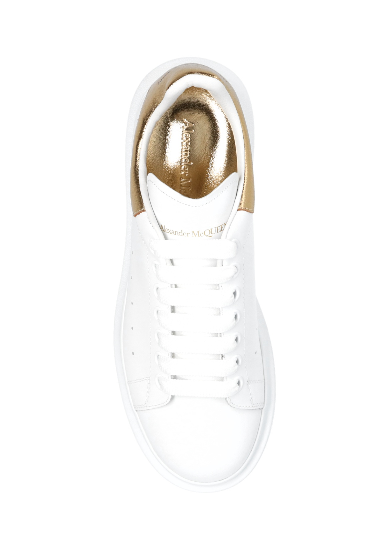 Alexander mcqueen 2025 gold shoes