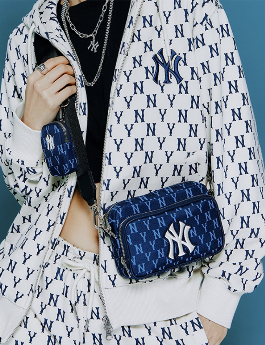 Monogram Mini Cross Bag NY Yankees Black