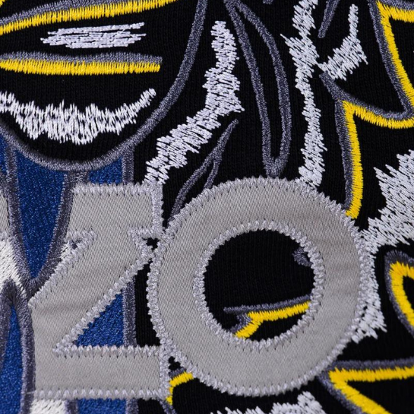 Kenzo Grey Blue Embroidered Tiger Logo Sweatshirt