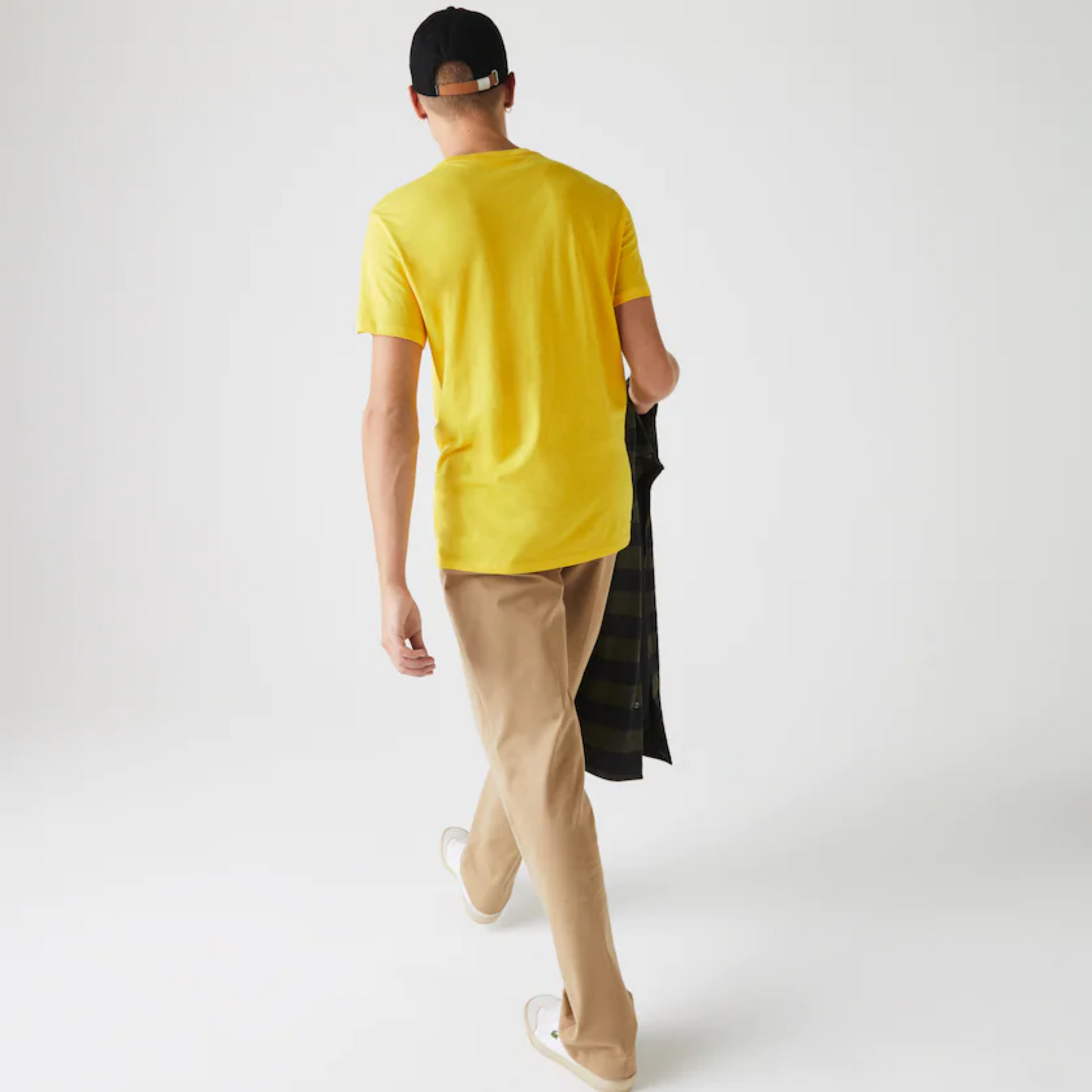 Lacoste Round Neck Small Logo T-Shirt (Yellow） - Shop Streetwear, Sneakers, Slippers and Gifts online | Malaysia - The Factory KL