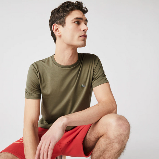Lacoste Round Neck Small Logo T-Shirt (Army Green) - Shop Streetwear, Sneakers, Slippers and Gifts online | Malaysia - The Factory KL