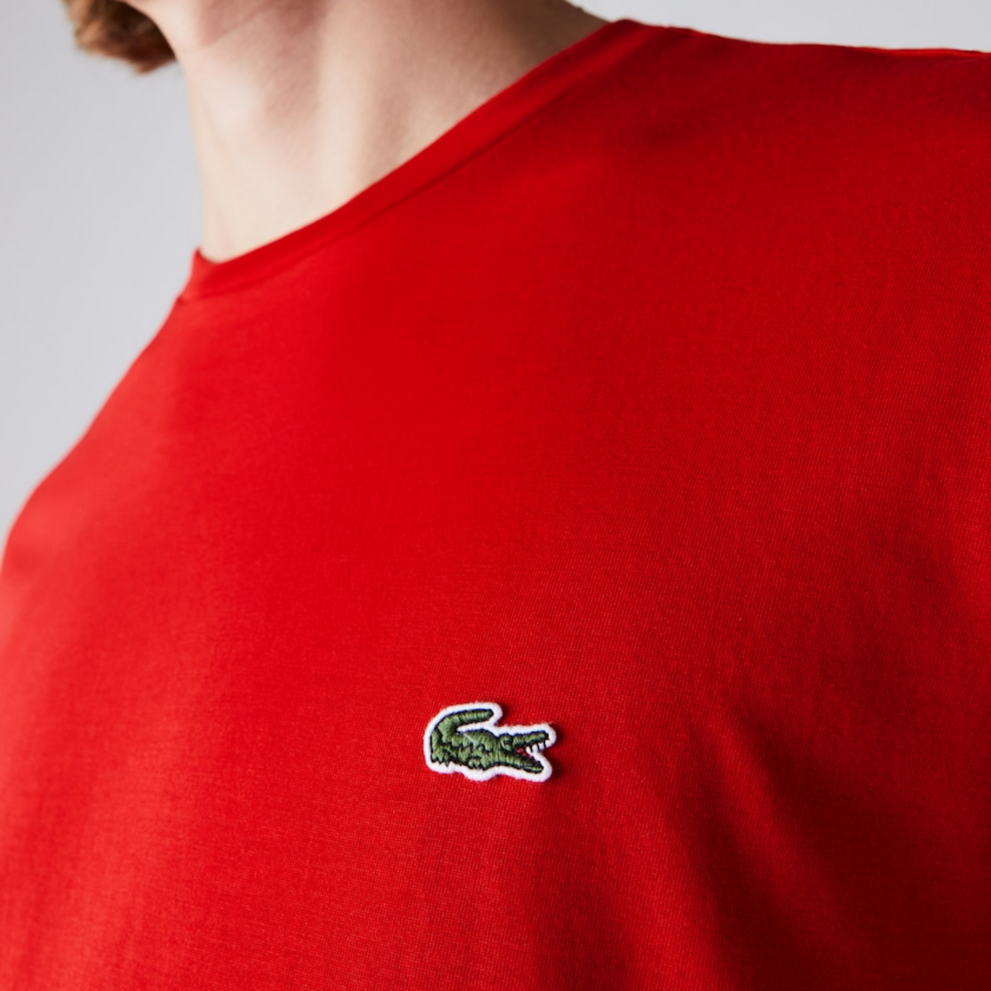 Lacoste Round Neck Small Logo T-Shirt (Red) - Shop Streetwear, Sneakers, Slippers and Gifts online | Malaysia - The Factory KL
