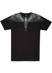 MARCELO BURLON COUNTY OF MILAN - Black Grey Wings T-shirt (Black)