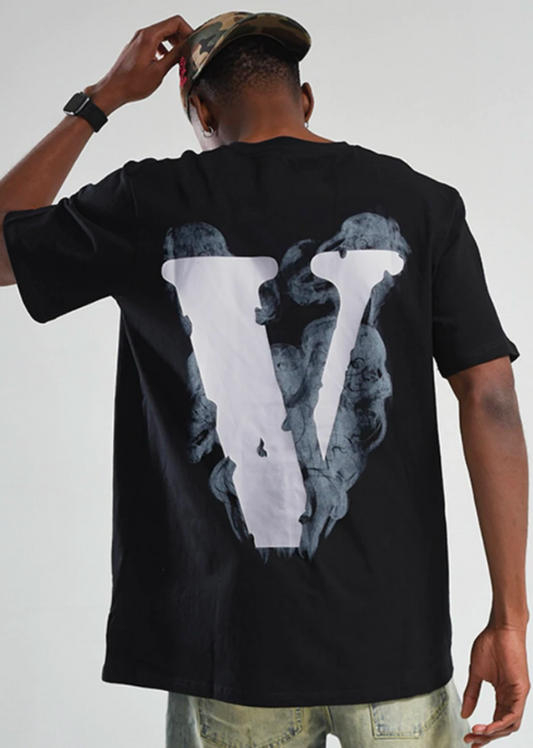 Vlone Smoke Angel T-Shirt - Black