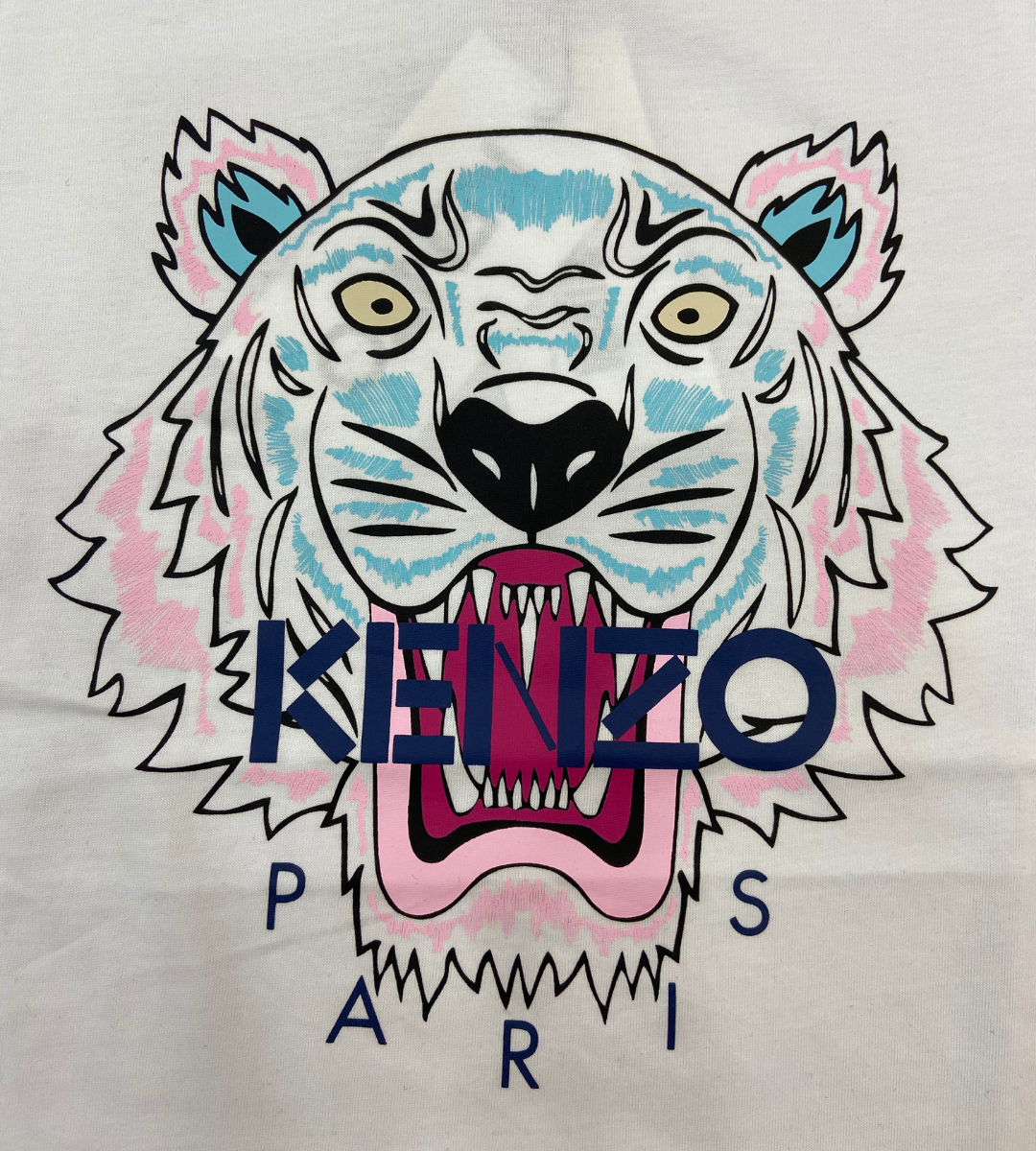 Kenzo Female Pink Blue Tiger T-Shirt - Shop Streetwear, Sneakers, Slippers and Gifts online | Malaysia - The Factory KL