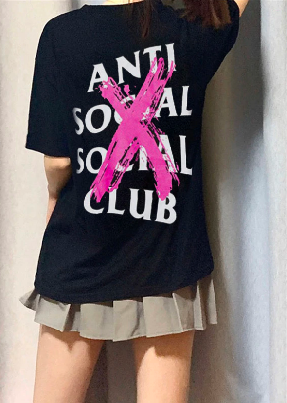 Anti Social Social Club Cross Black T-Shirt