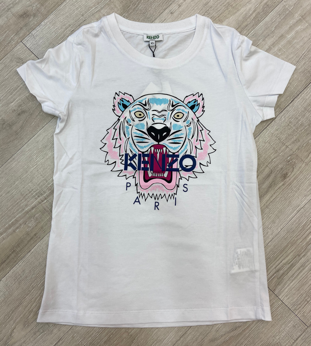 Kenzo Female Pink Blue Tiger T-Shirt - Shop Streetwear, Sneakers, Slippers and Gifts online | Malaysia - The Factory KL