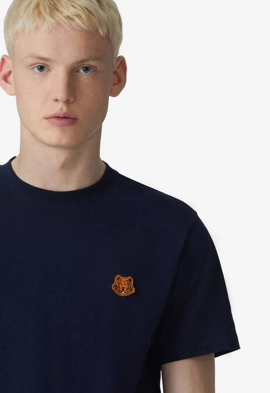 Kenzo Small Logo Tiger Crest Embroidered T-shirt