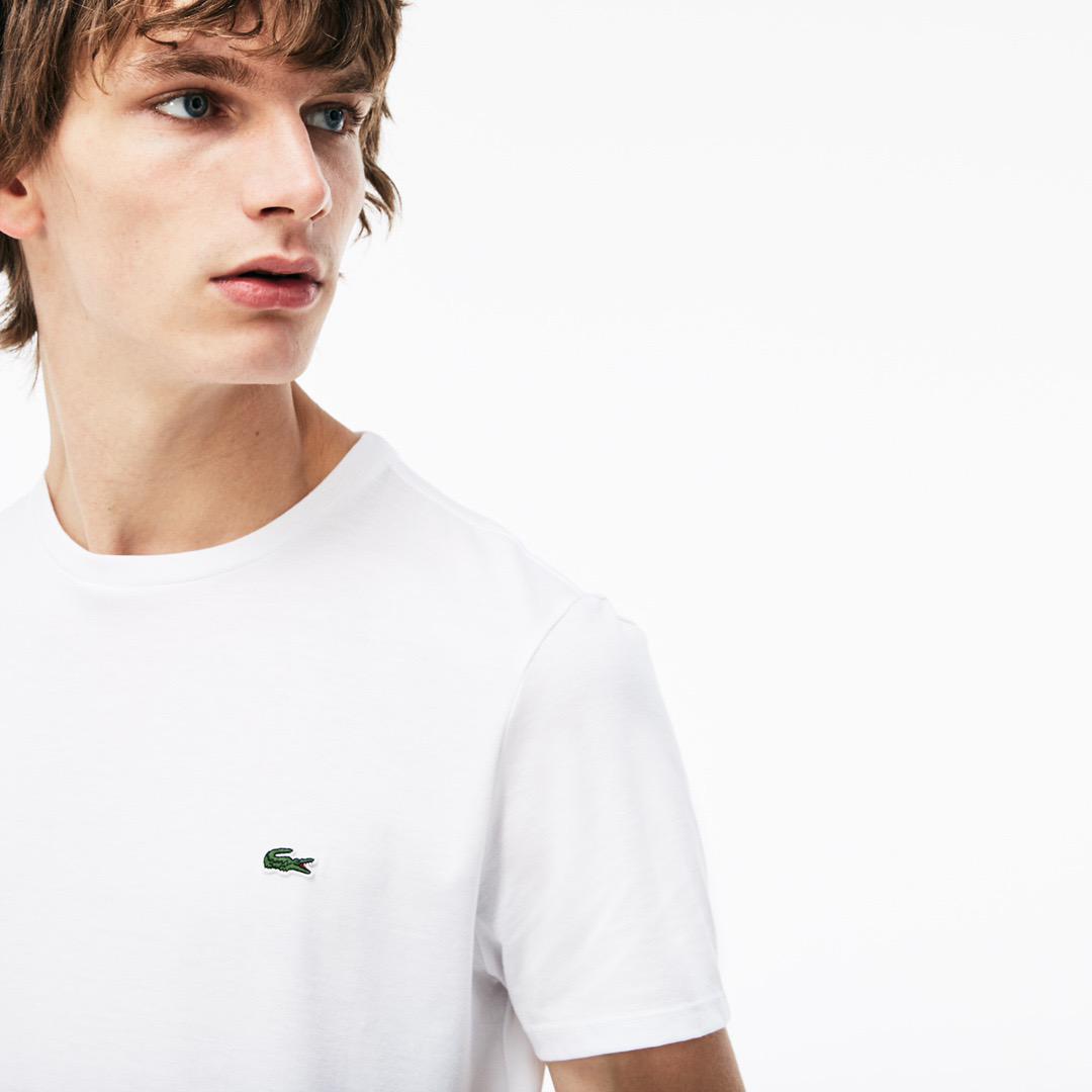 T shirt store lacoste bianca