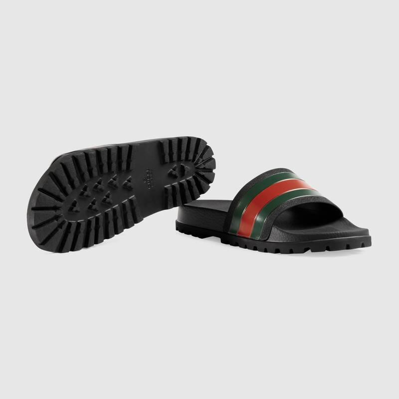 Gucci Web Slide Sandal (Black) - Shop Streetwear, Sneakers, Slippers and Gifts online | Malaysia - The Factory KL