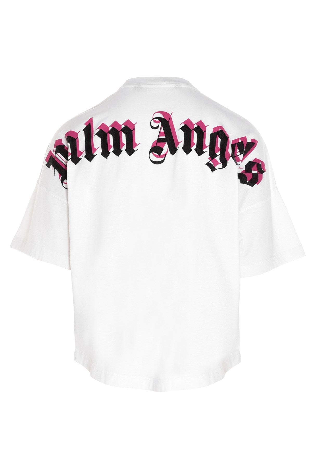 Palm Angels White with black/fuchsia logo print Tee - Shop Streetwear, Sneakers, Slippers and Gifts online | Malaysia - The Factory KL