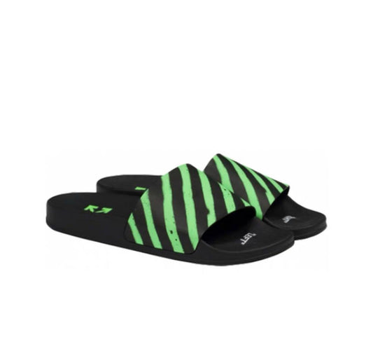 OFF-WHITE Spray Stripes Slides Green - Shop Streetwear, Sneakers, Slippers and Gifts online | Malaysia - The Factory KL