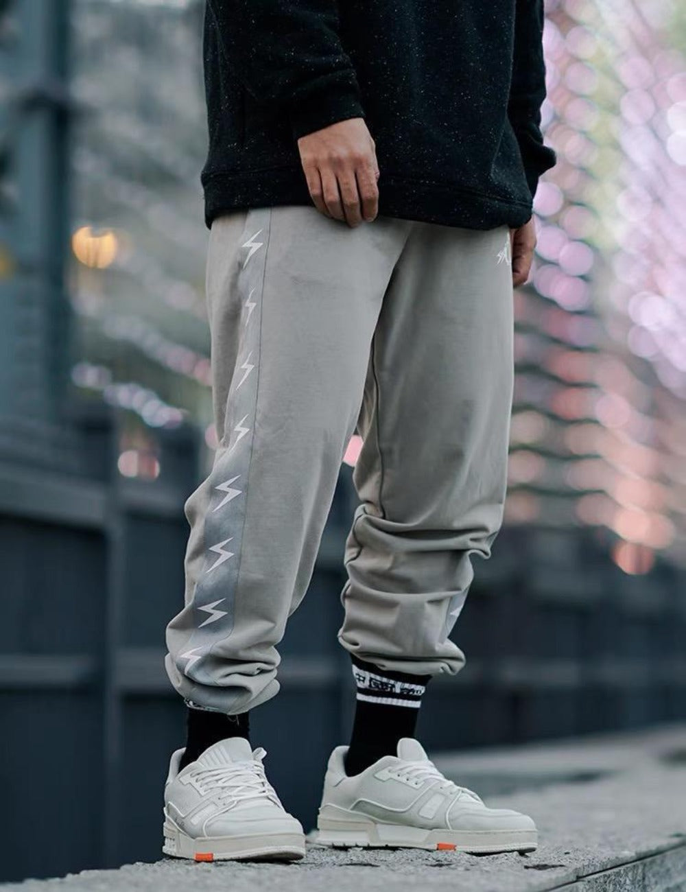 SSUR Plus x Iconslab Lightning Long Pant ( Grey ) - Shop Streetwear, Sneakers, Slippers and Gifts online | Malaysia - The Factory KL