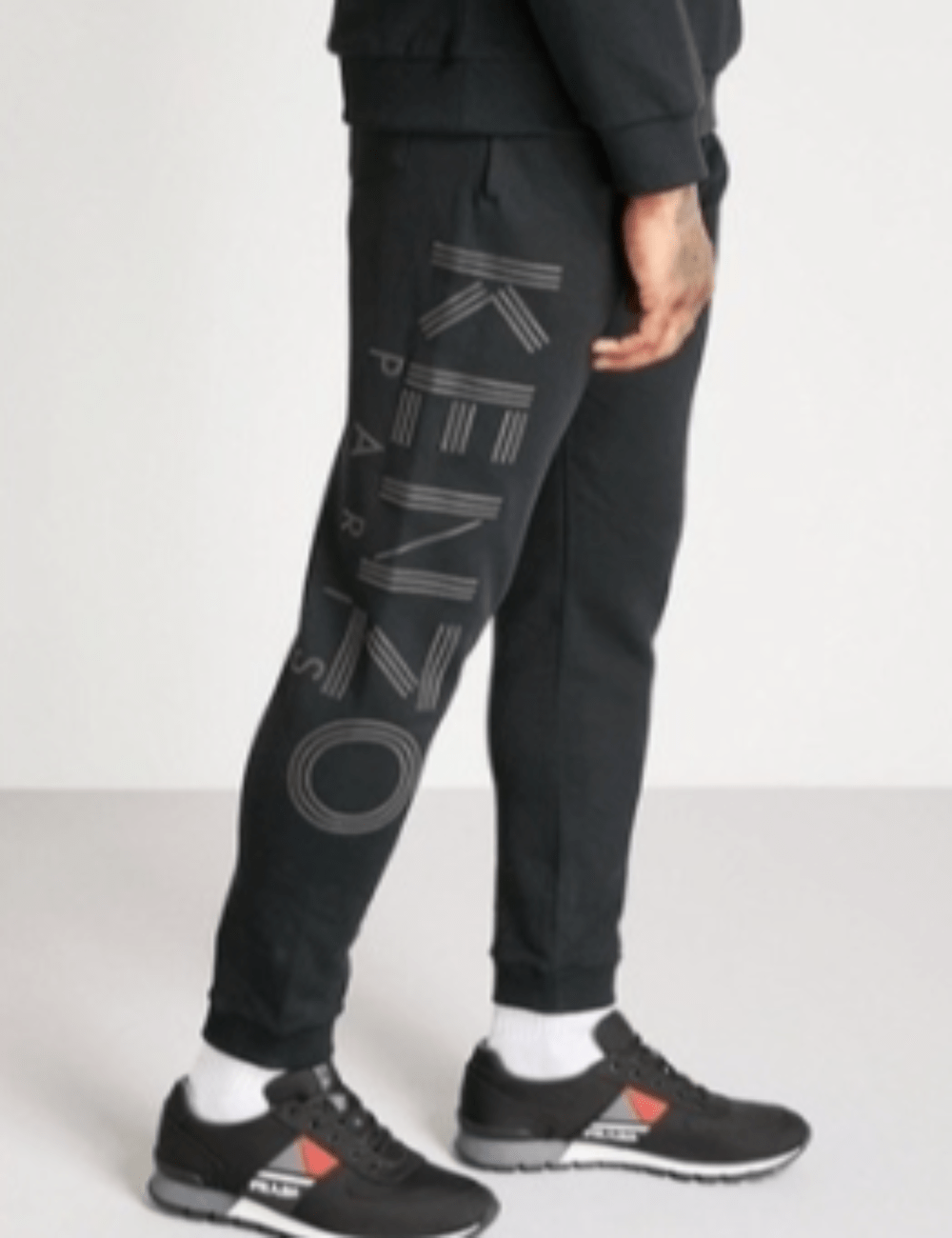 Kenzo Black Wording Sweat Long Pant The Factory KL