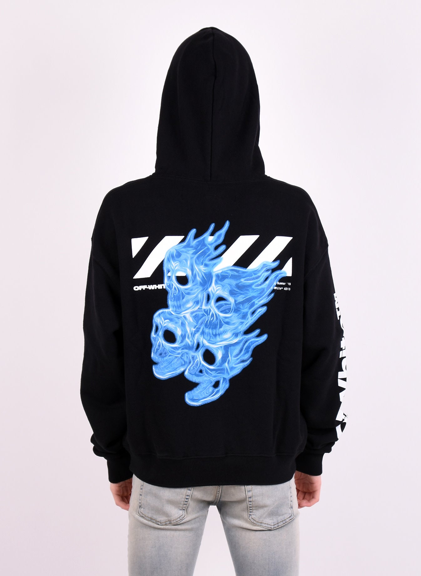 Off-White Blue Flaming Diag Skull Hoodie Black - Shop Streetwear, Sneakers, Slippers and Gifts online | Malaysia - The Factory KL