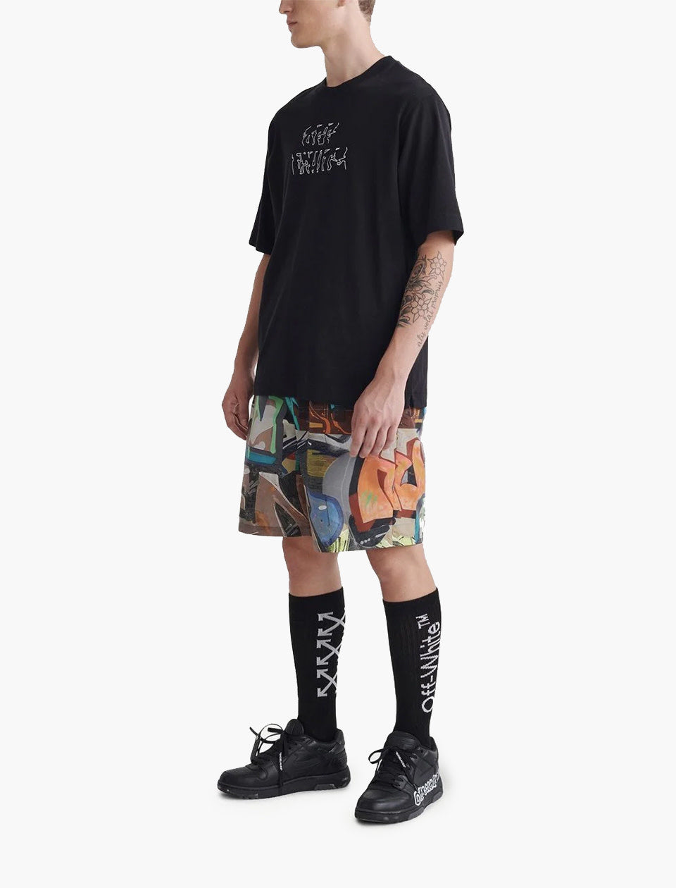 Off white x supreme t outlet shirt