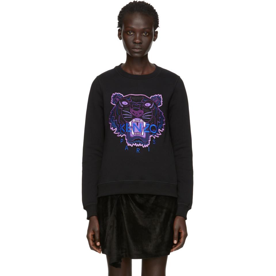 Kenzo Female Purple Embroidered Tiger Sweatshirt - Shop Streetwear, Sneakers, Slippers and Gifts online | Malaysia - The Factory KL