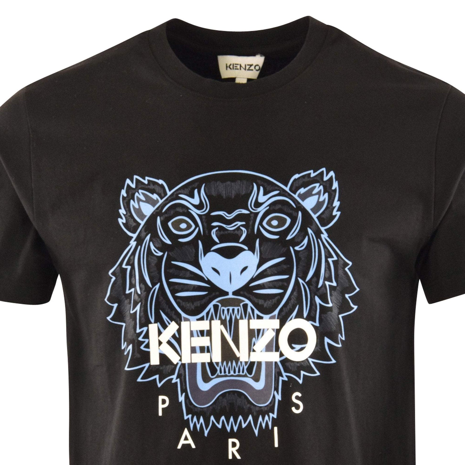 Kenzo Black & Blue Tiger Head Motif T-Shirt ( New Design ) - Shop Streetwear, Sneakers, Slippers and Gifts online | Malaysia - The Factory KL