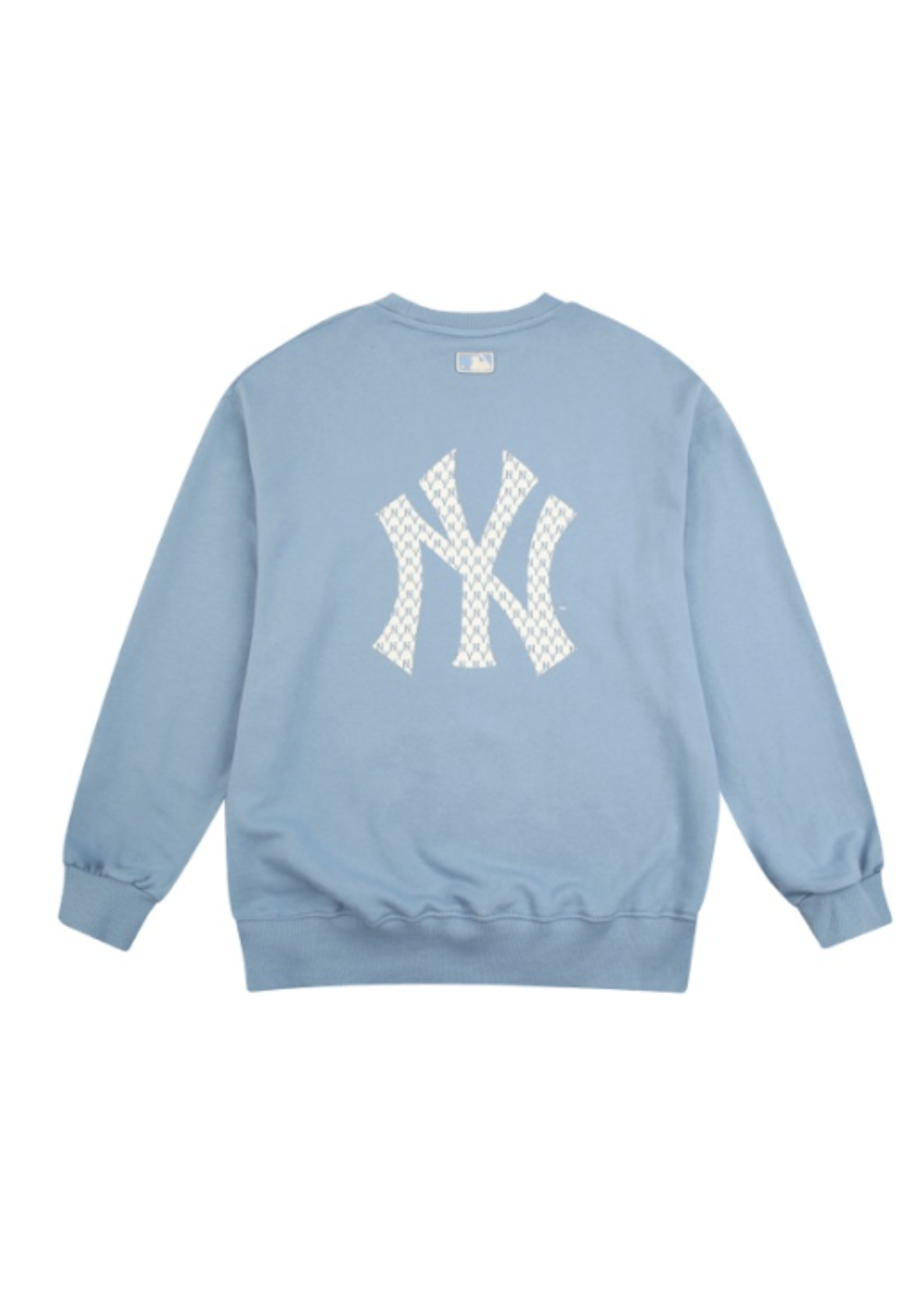 MLB New Era New York Yankees Back Big Logo Sweatshirts Light Blue