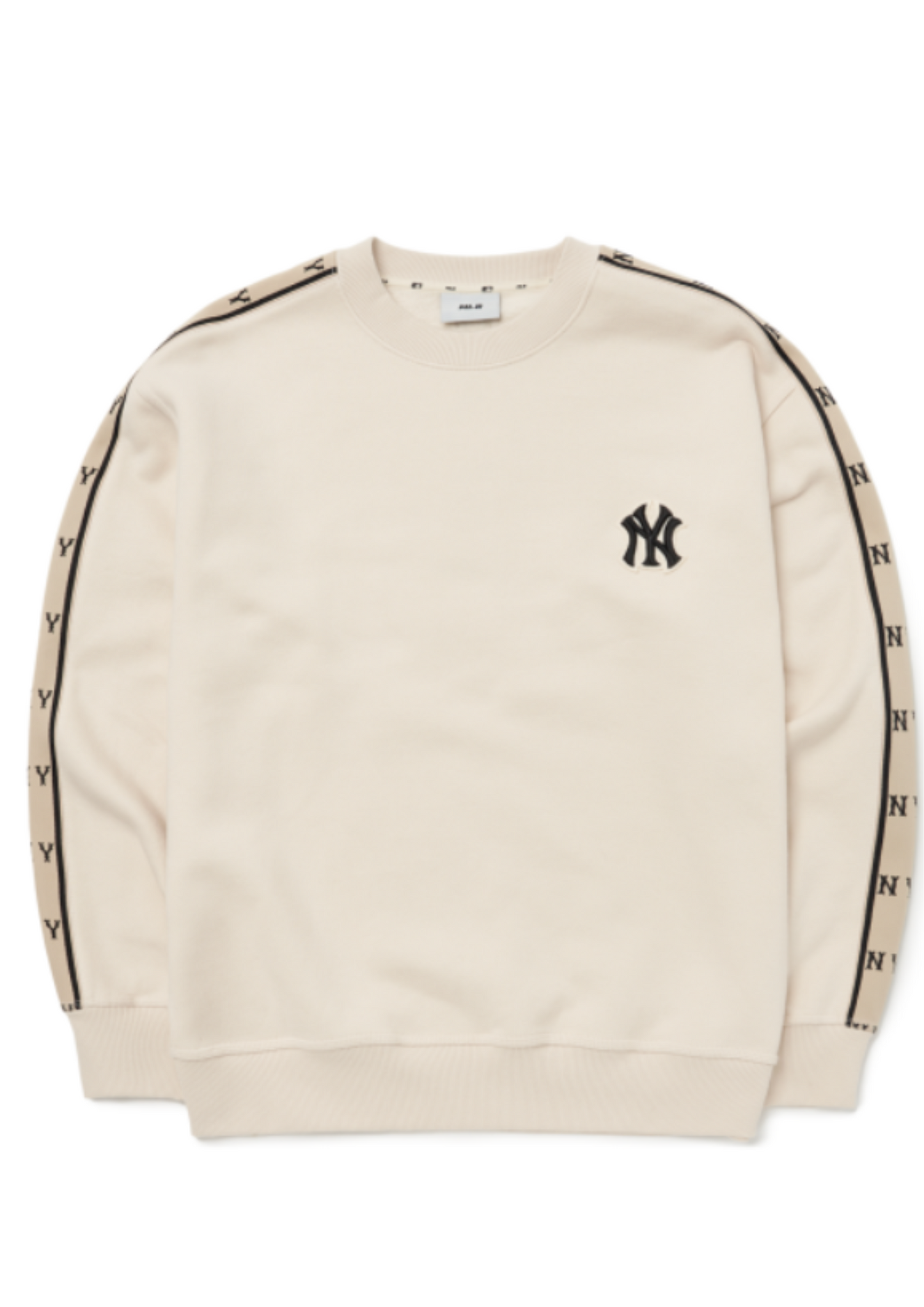 MLB New Era New York Yankees Monogram Tape Sweatshirts (Cream)