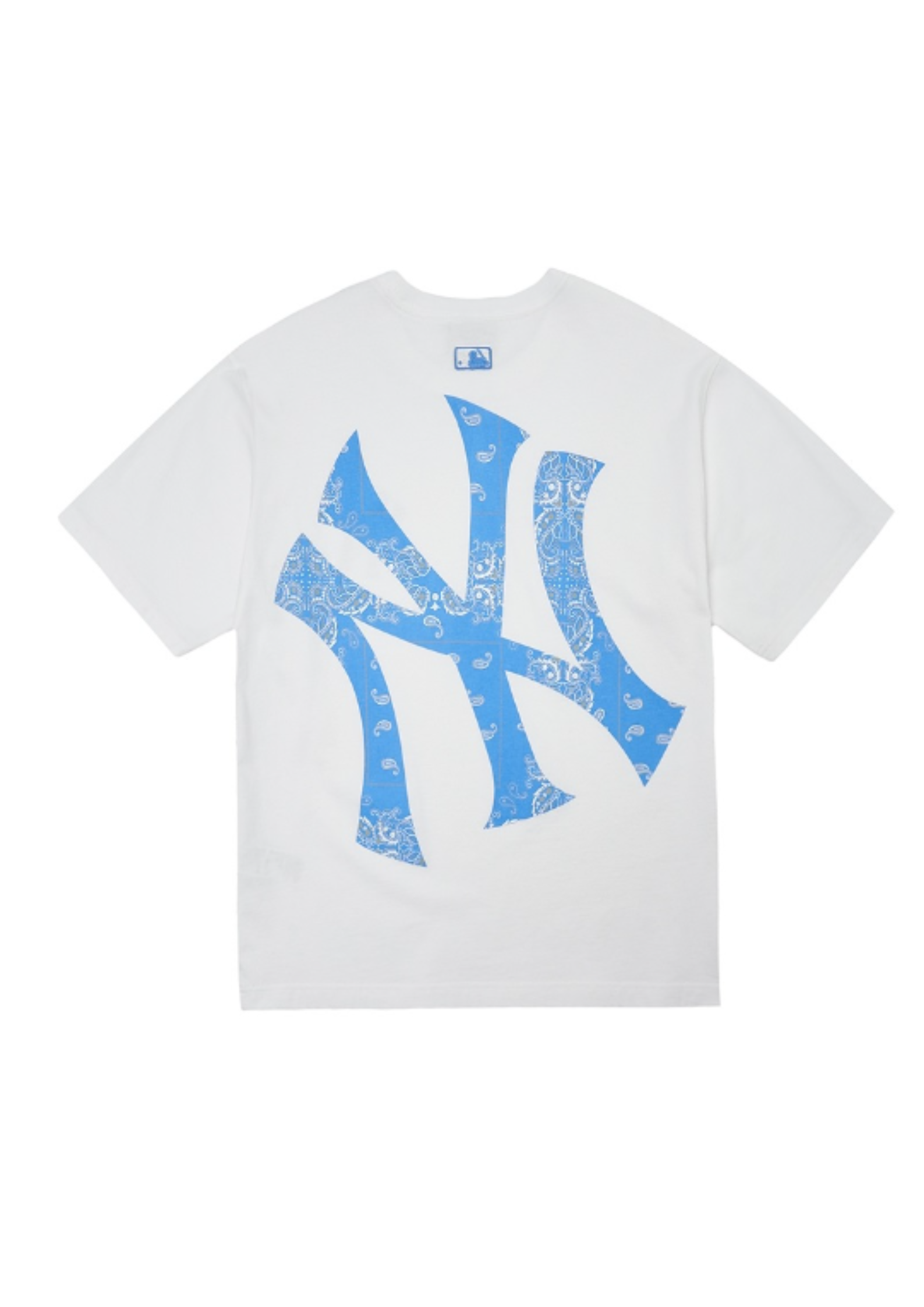 New Era MLB New York Yankees paisley print t-shirt in white