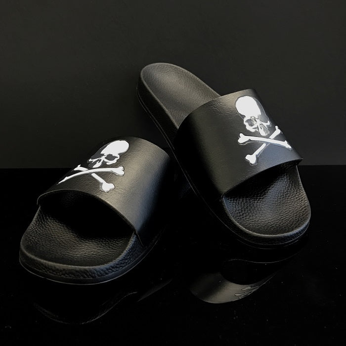 Mastermind Japan Tokyo Debossed Slide Sandal (Black) - Shop Streetwear, Sneakers, Slippers and Gifts online | Malaysia - The Factory KL