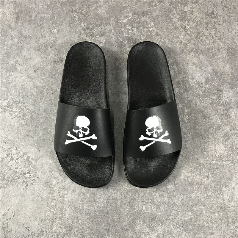 Mastermind Japan Tokyo Debossed Slide Sandal (Black)