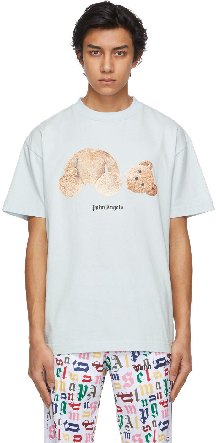 Palm Angels PA Kill The Bear SS2021 T-Shirt (BLUE) - Shop Streetwear, Sneakers, Slippers and Gifts online | Malaysia - The Factory KL