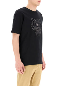 Kenzo Black Tiger Embroidered Logo T-Shirt